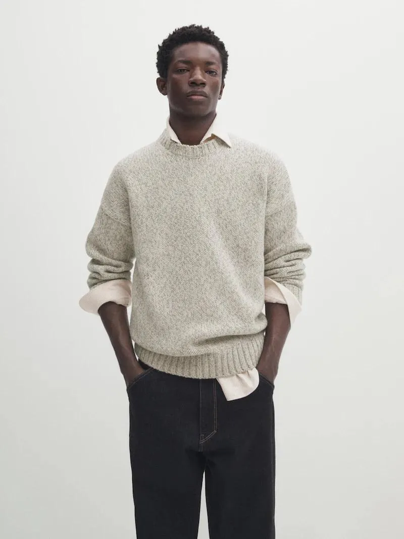 Jersey punto torzal mezcla lana