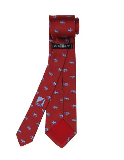 Corbata elefante Rojo/azul