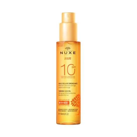 Nuxe Sun Aceite Solar Bronceador Protección Baja SPF10 Spray 150ml