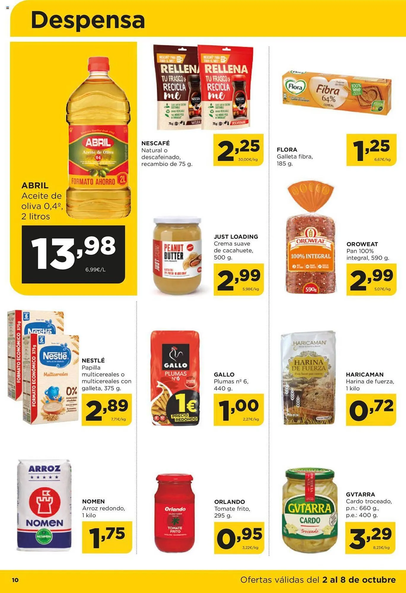 Catálogo de Folleto Alimerka 2 de octubre al 8 de octubre 2023 - Página 10