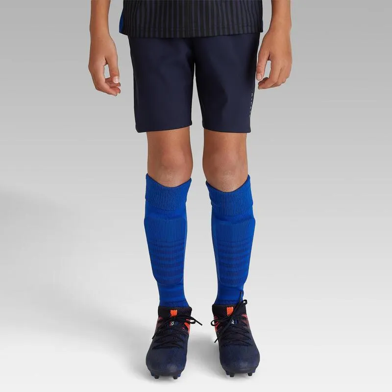 Pantalón corto Fútbol Niños Kipsta Club azul marino
