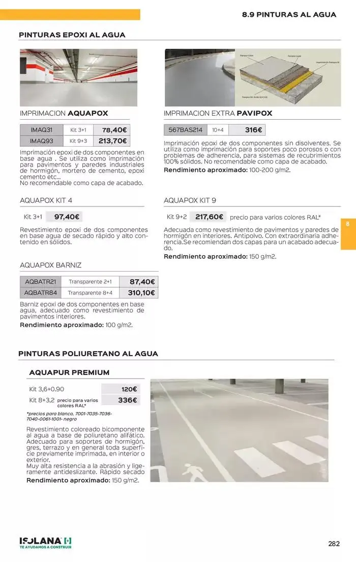 Catálogo de PINTURAS – TARIFA ISOLANA 1 de marzo al 31 de diciembre 2025 - Página 16