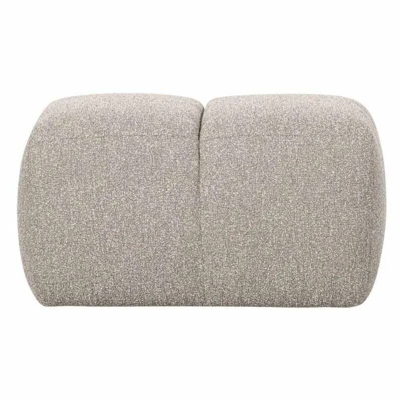 Mojo beige bouclé pouf, 84cm