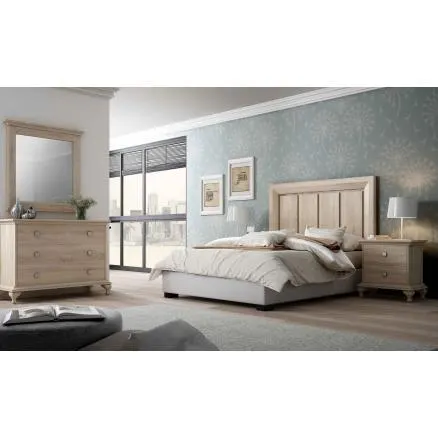 Dormitorio de matrimonio en roble cambrian