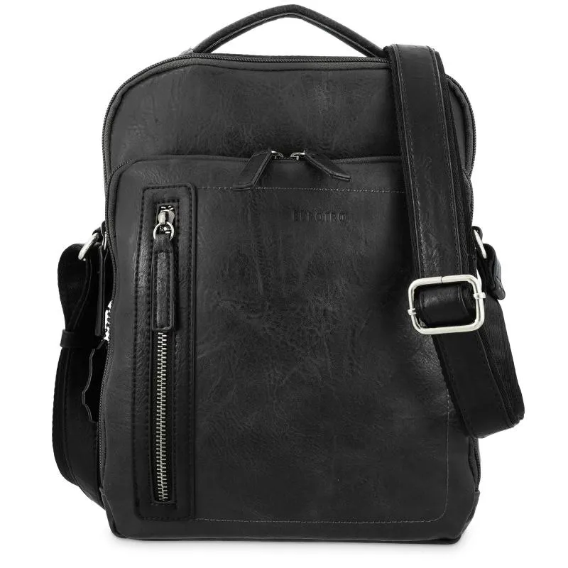 Bolso bandolera grande hombre en color negro - Verota