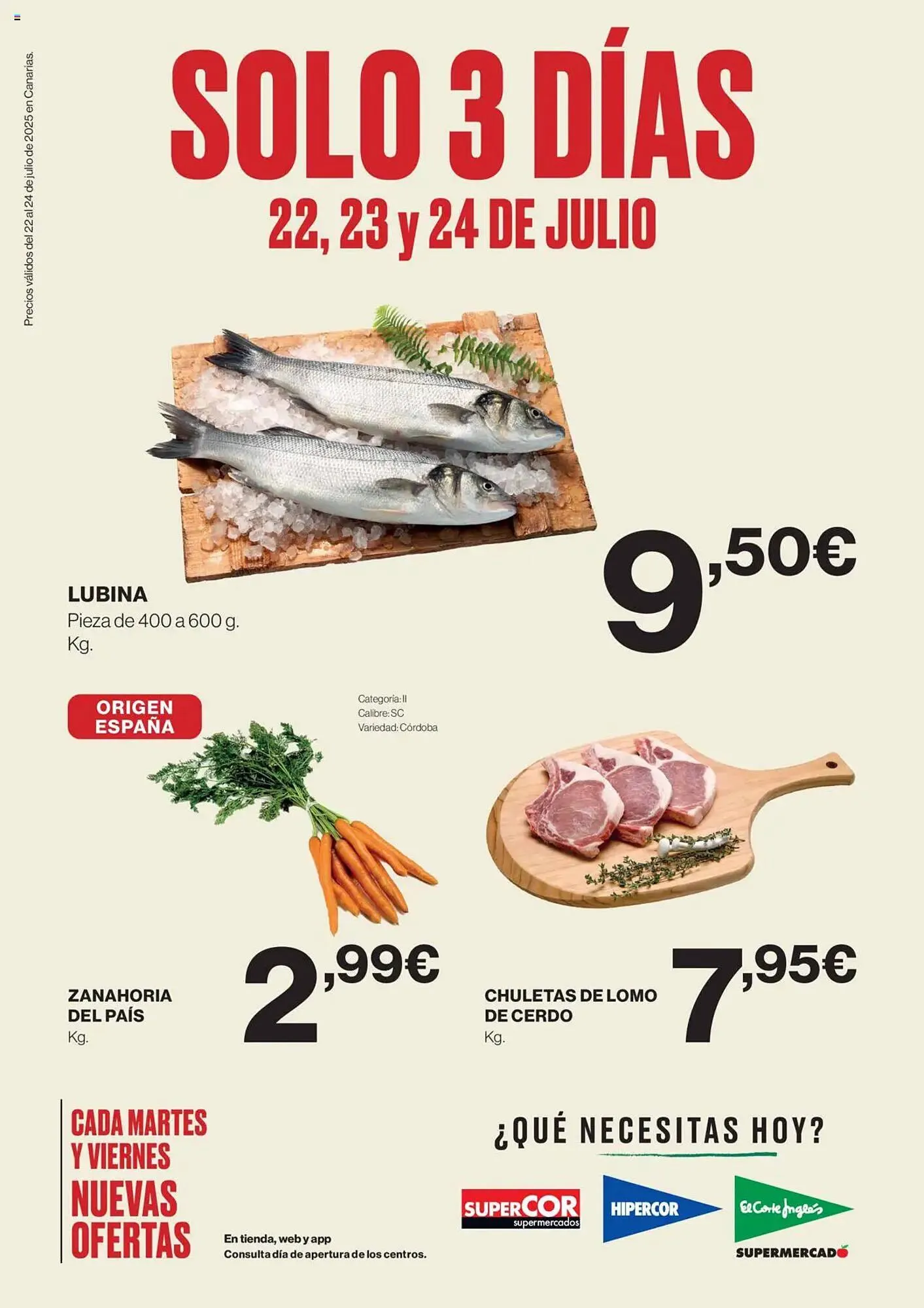 Catálogo de Folleto Supercor 22 de julio al 24 de julio 2025 - Página 1