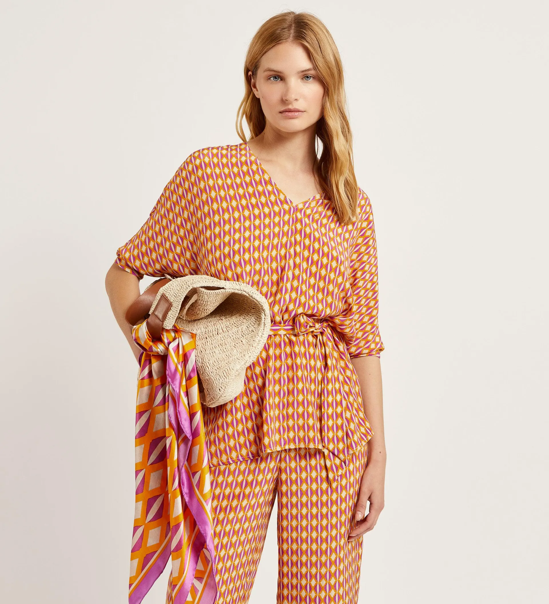 Blusón oversize estampado