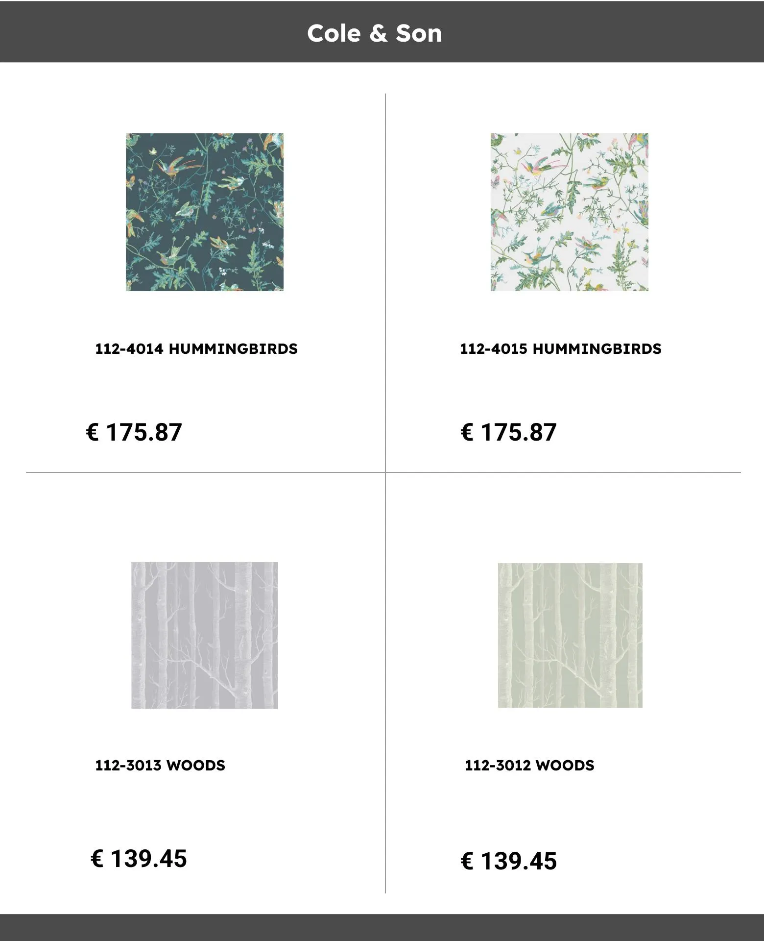 Catálogo de Cole & Son 18 de septiembre al 23 de septiembre 2023 - Página 1