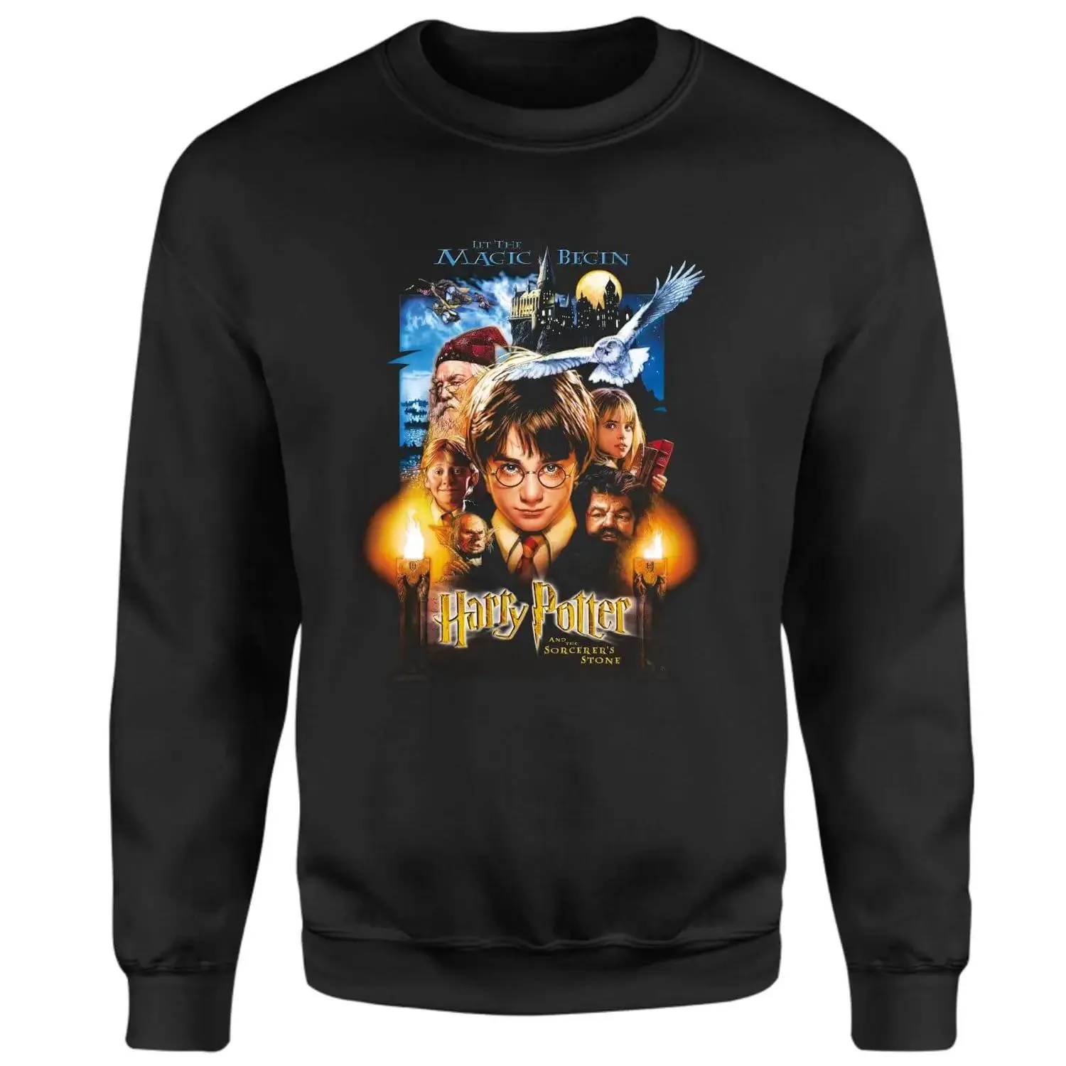 Sudadera con la piedra filosofal de Harry Potter - Negro