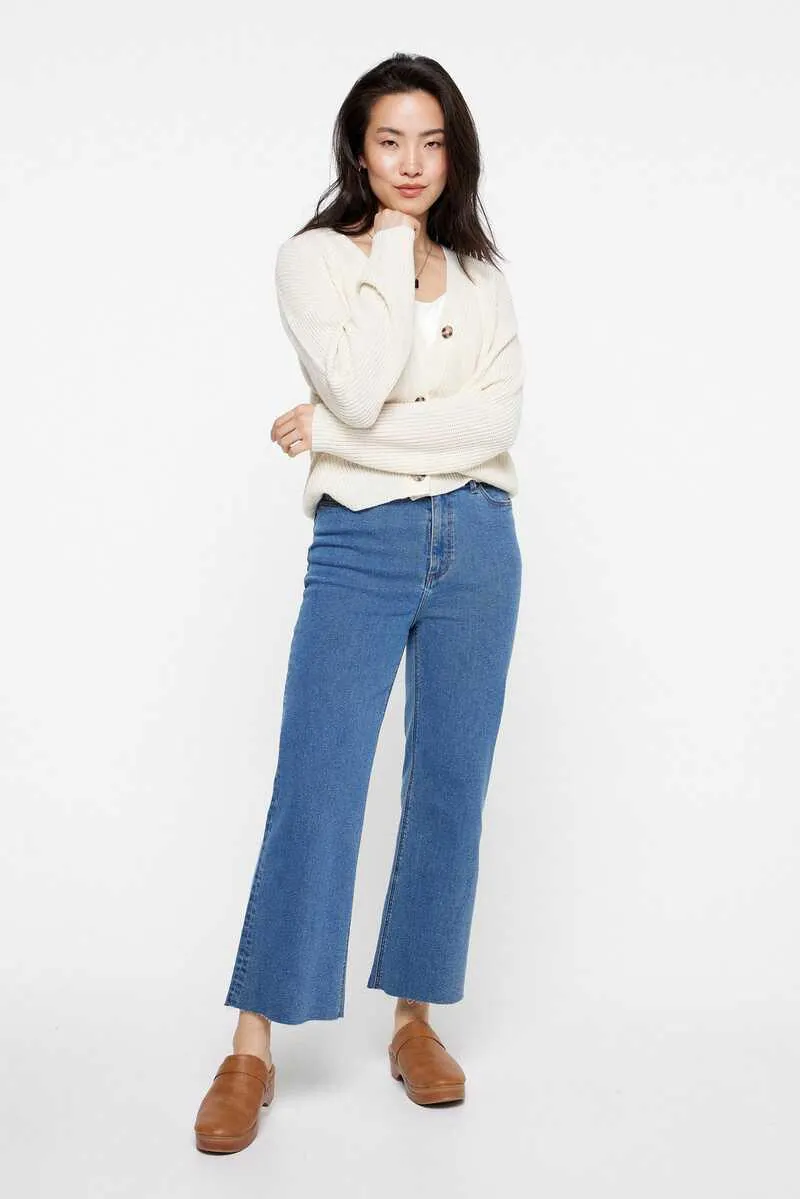 Denim Culotte Crop