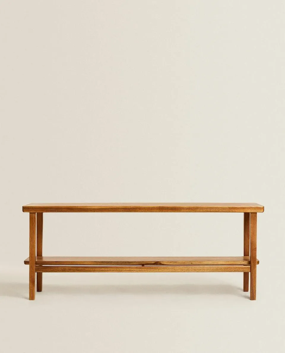 BANCO DOBLE DE ACACIA