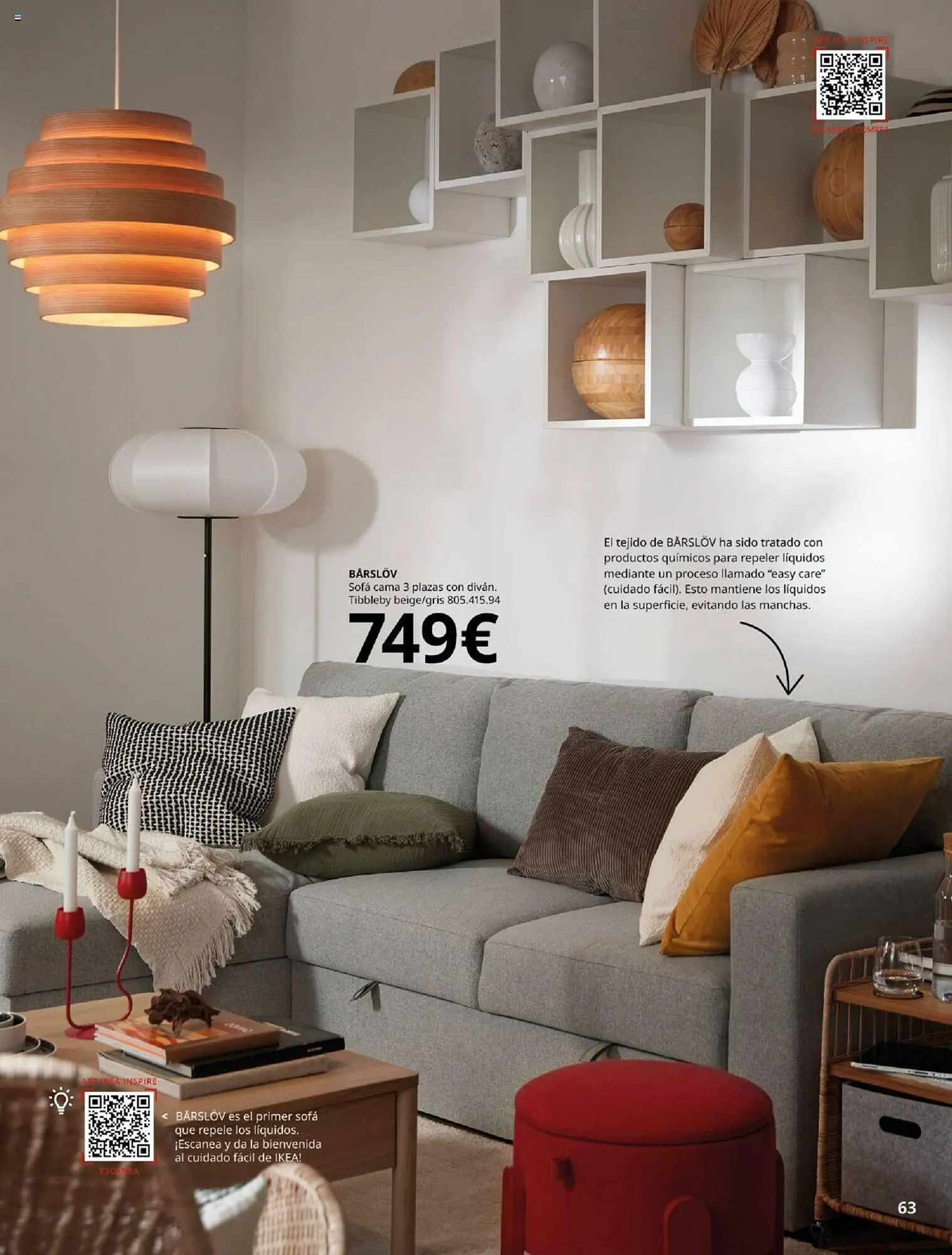 Catálogo de Folleto IKEA Sofás 4 de septiembre al 31 de enero 2025 - Página 63