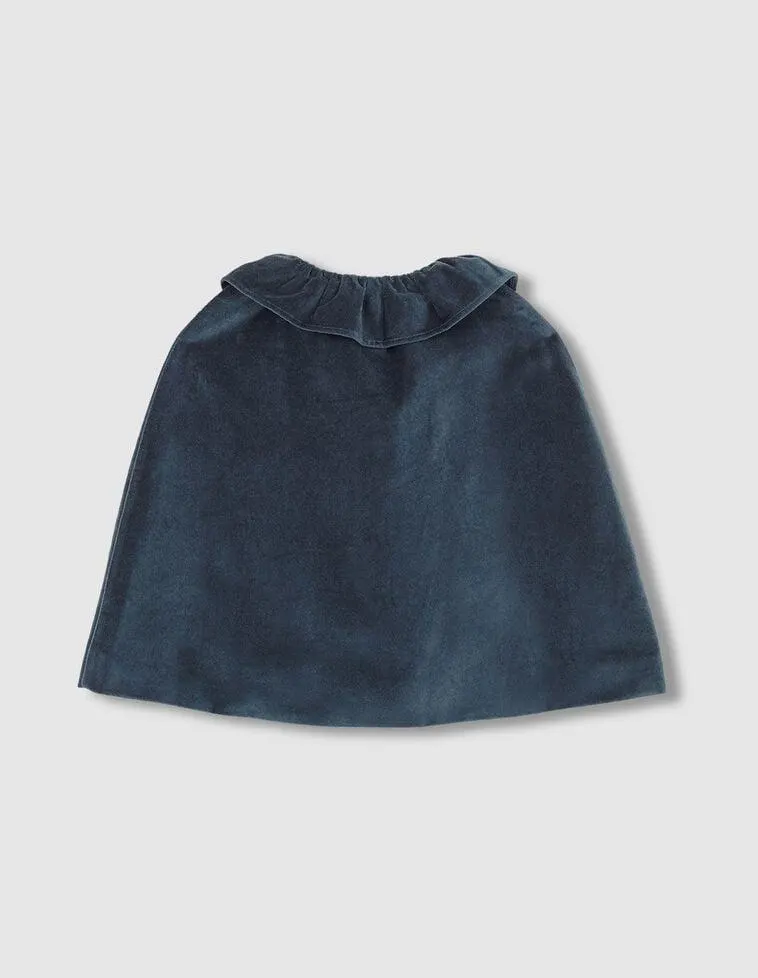 Capa De Terciopelo Azul Oscuro