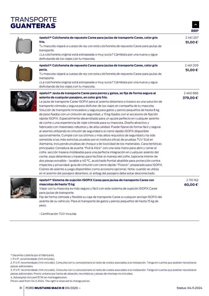 Catálogo de Ford de accesorios Ford Mustang Mach-E 13 de noviembre al 13 de noviembre 2025 - Página 31