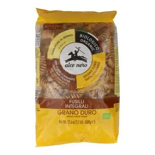 Fusilli de trigo duro integral ecológico de grano duro unidad Alce Nero 500 g