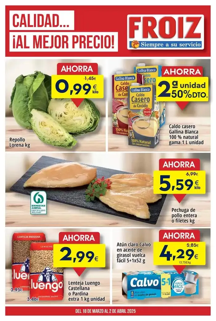 Catálogo de Súper FROIZ 18 de marzo al 2 de abril 2025 - Página 1