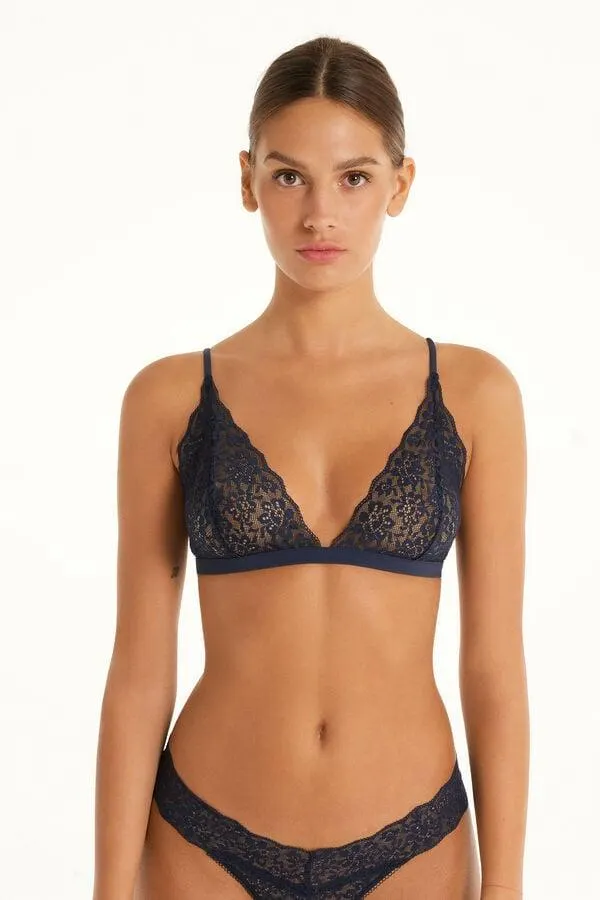 Sujetador Triángulo Lisbon Sin Relleno de Encaje Reciclado