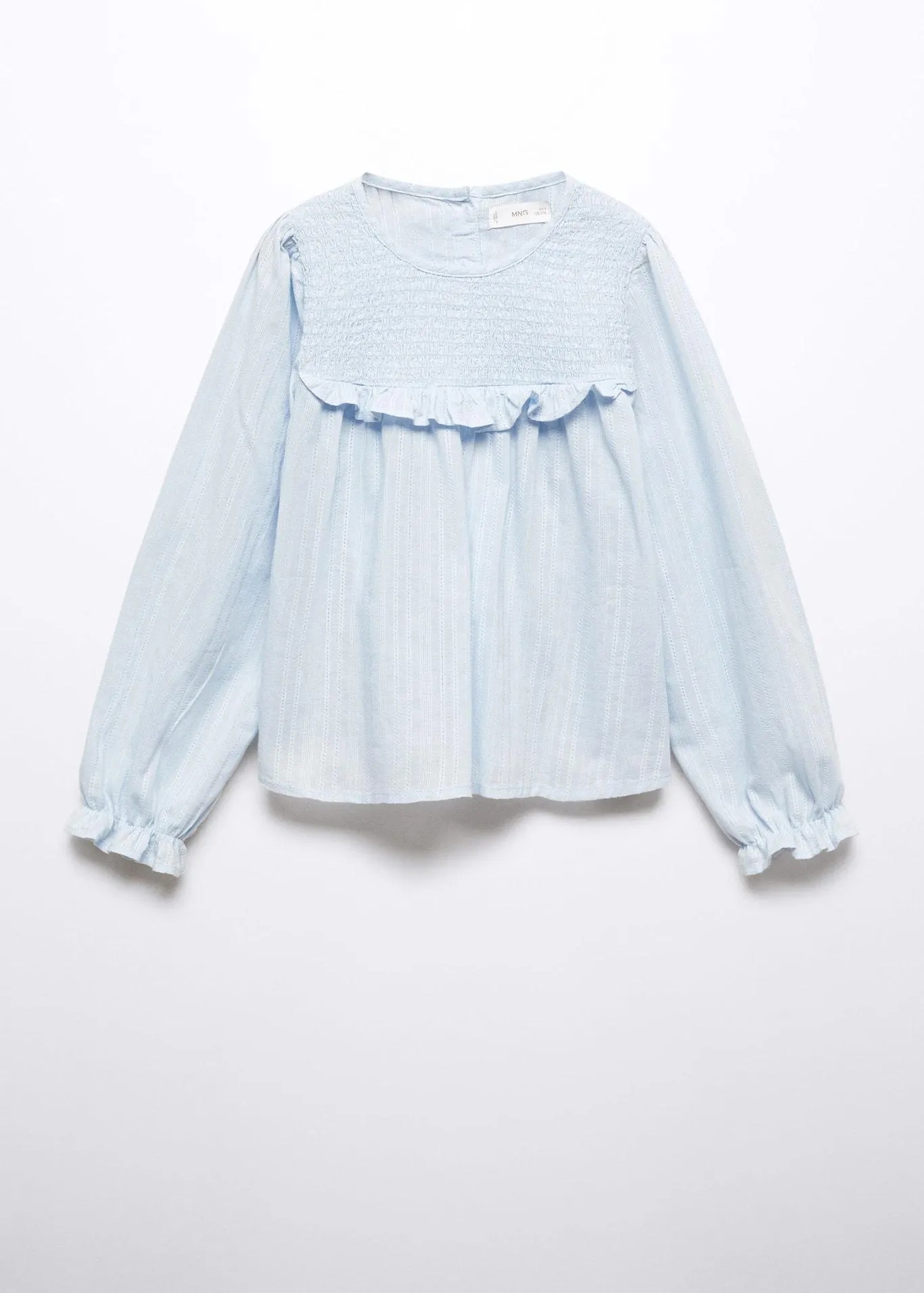 Fırfırlı ve büzgülü bluz