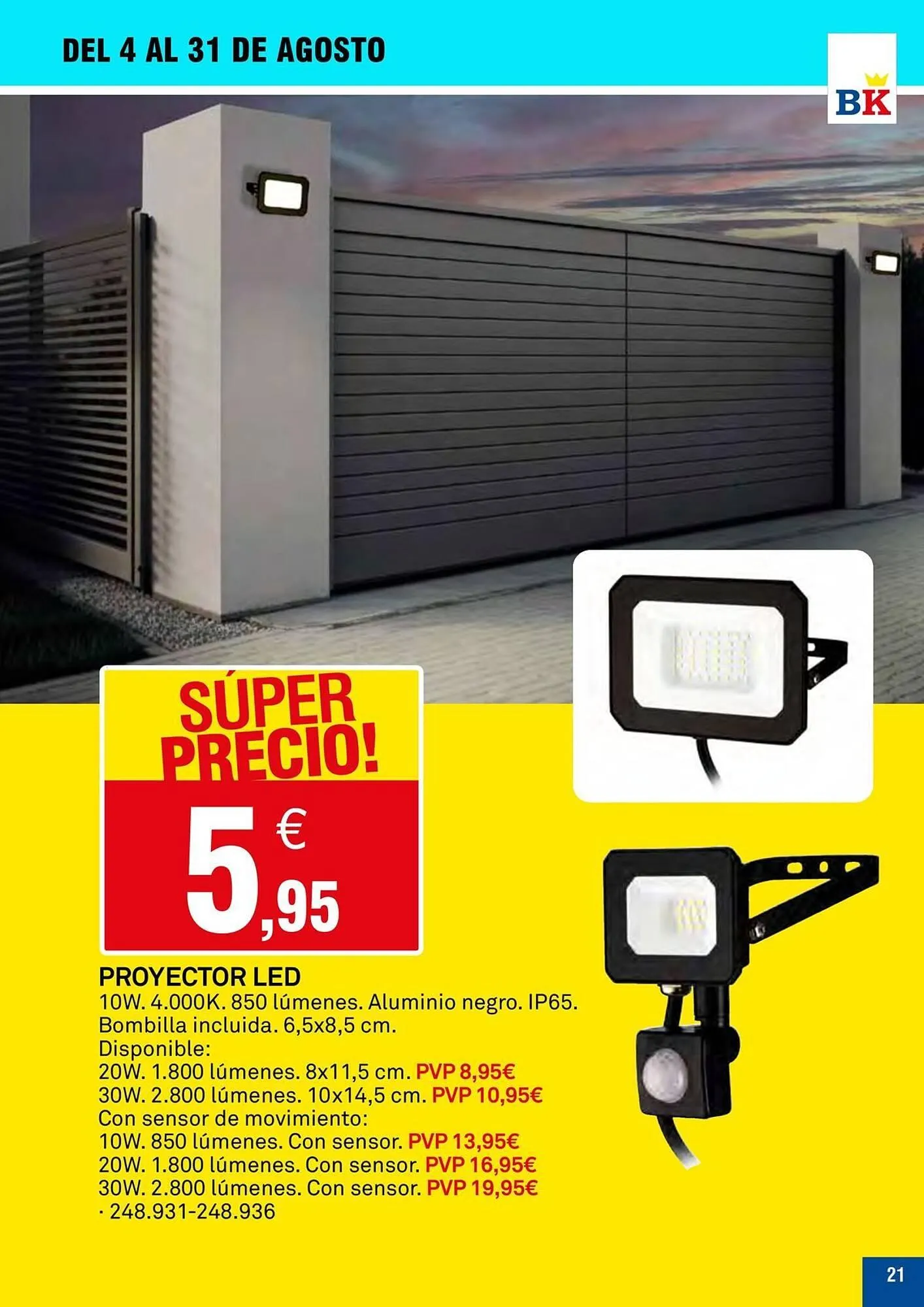 Catálogo de Folleto Bricoking 14 de agosto al 31 de agosto 2025 - Página 21