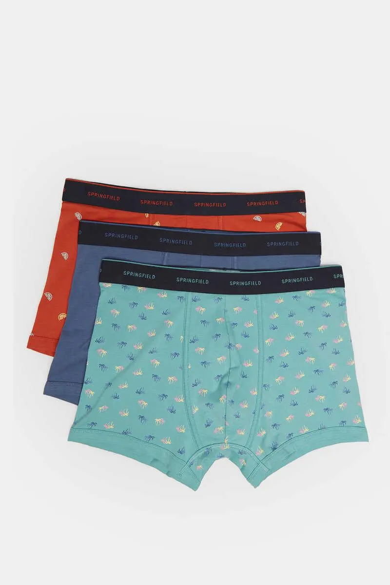 Pack 3 boxers motivos tropicales