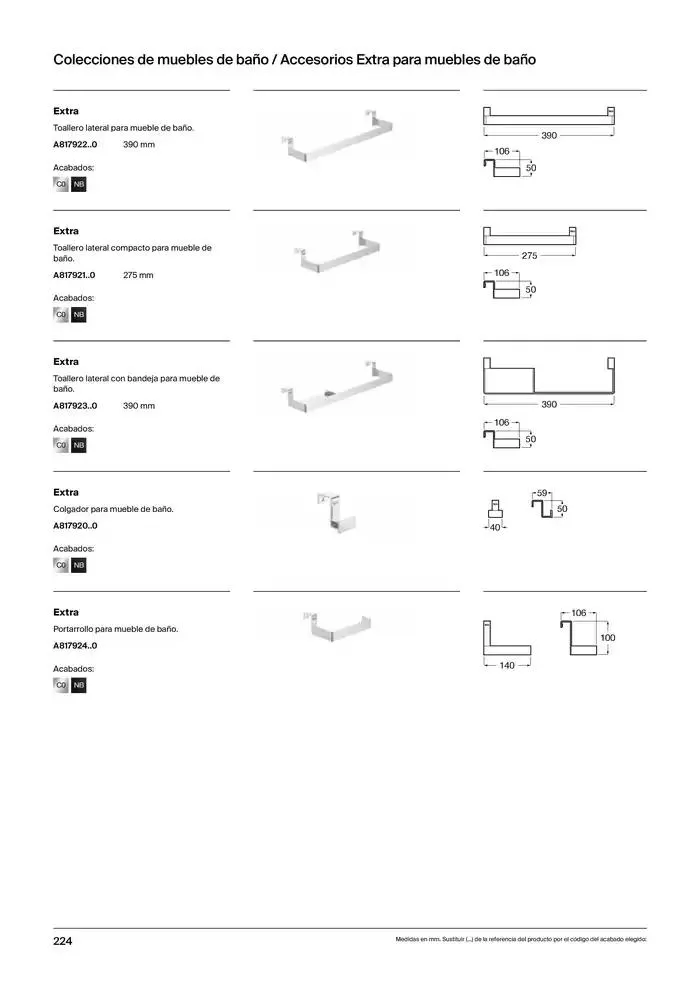 Catálogo de Colecciones de Baño, Muebles y Accesorios 9 de enero al 31 de diciembre 2025 - Página 226