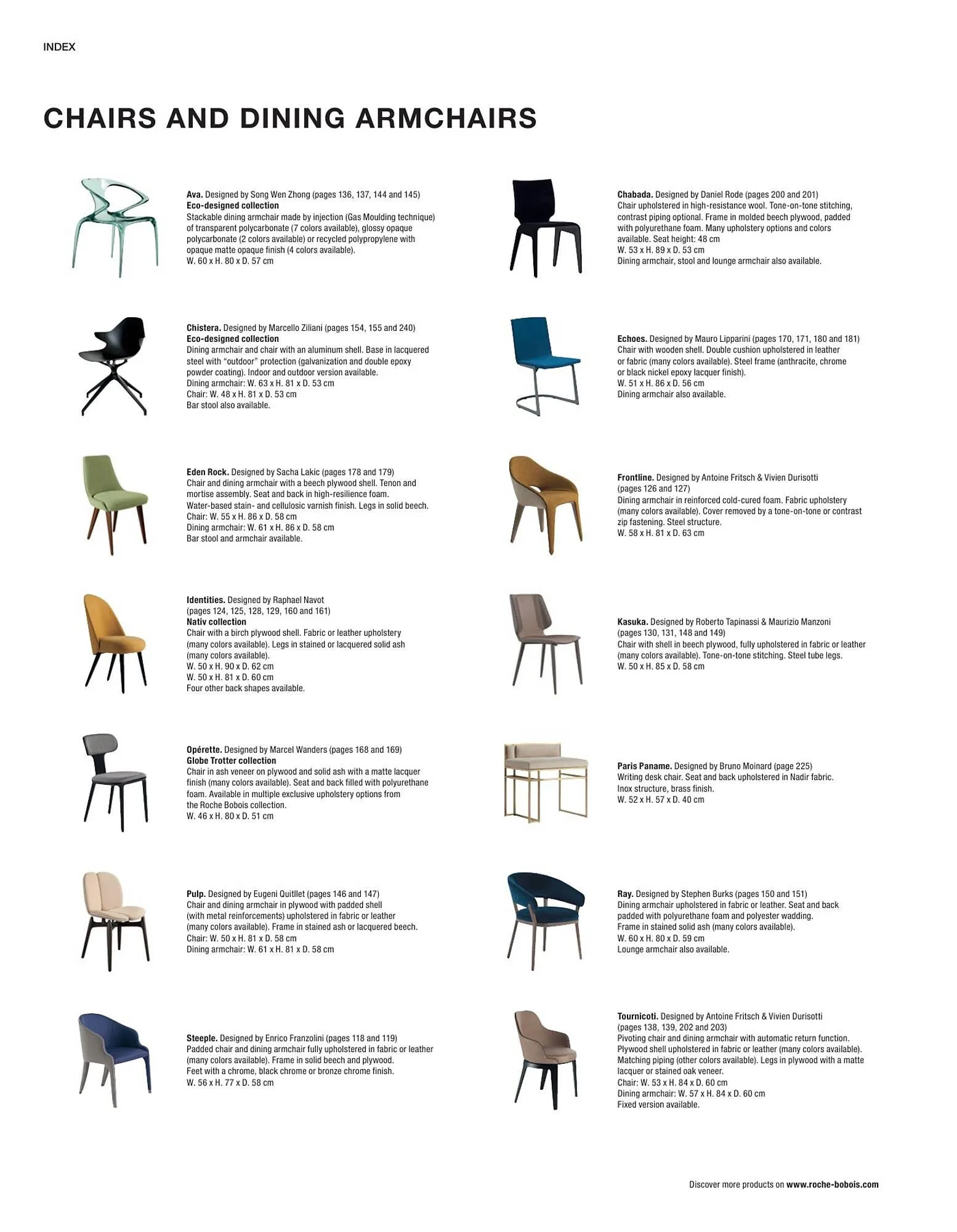 Catálogo de Folleto Roche Bobois 2 de febrero al 28 de diciembre 2024 - Página 266