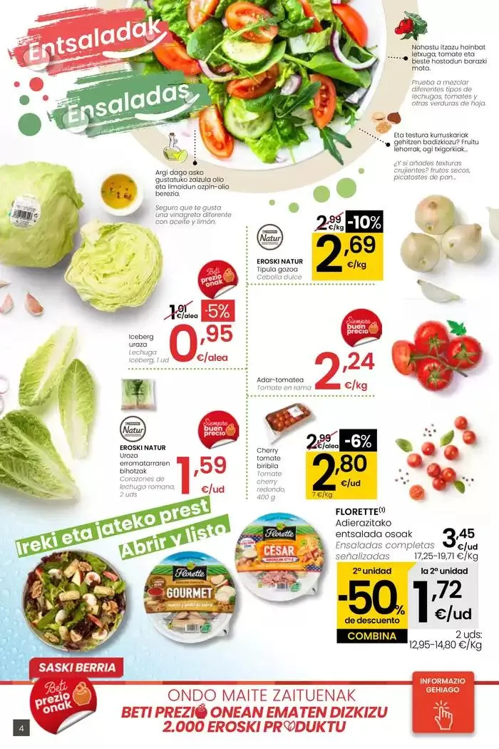 Catálogo de AUKERA OFERTA SUPERMERKATUAK EROSKI  10 de abril al 29 de abril 2025 - Página 4