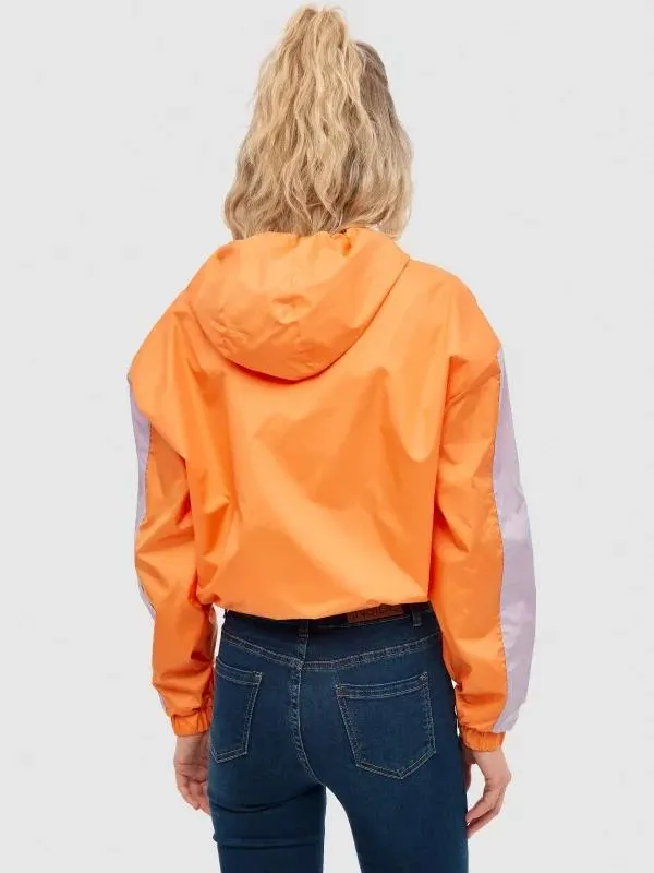 Cazadora nylon color block