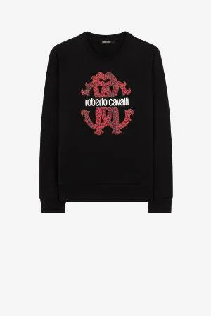 Sudadera de algodón con estampado Monograma RC