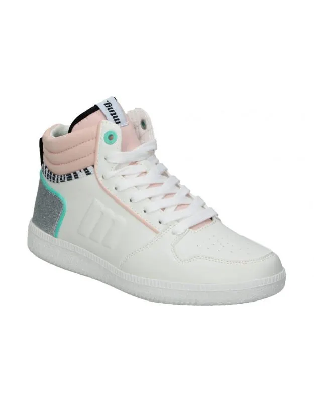 Zapatillas altas blancas de mujer Mustang 60162