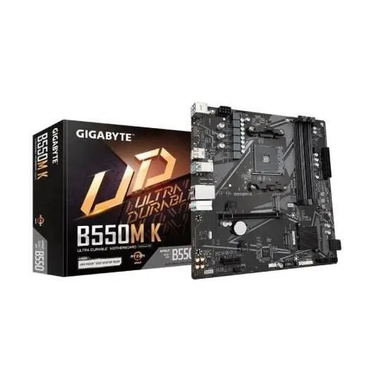 PLACA BASE GIGABYTE B550M K SOCKET AM4/ MICRO ATX
