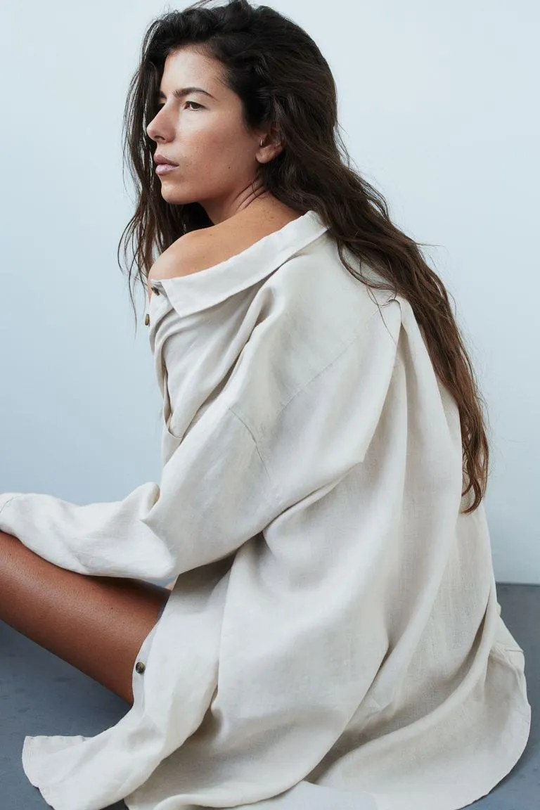 Camisa de dormir de lino