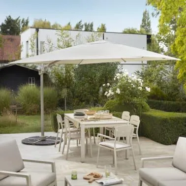 Mesa jardín extensible Santorin 180x100x75 cm