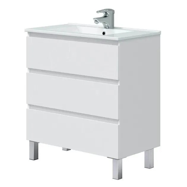 Mueble Thea 80 cm 3 cajones blanco