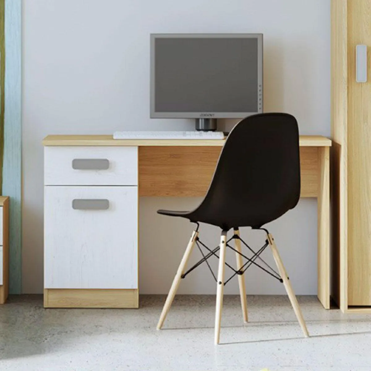 Escritorio Donald 1 cajón 1 puerta 70,8x120x49,8 cm