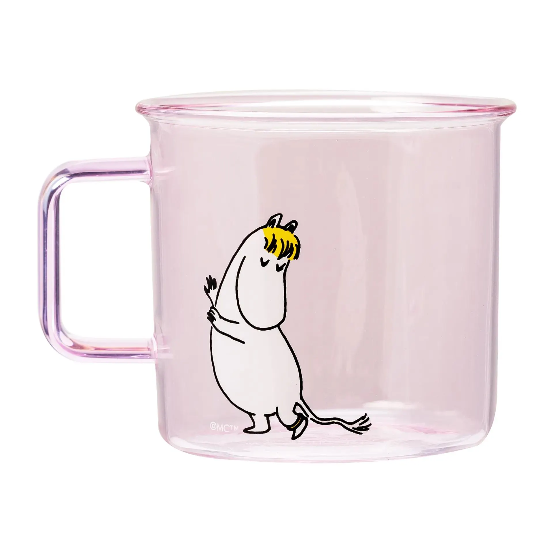 Taza de vidrio Snorkmaiden 35 cl Rosa