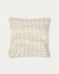 Sofá Gala 3 plazas de chenilla beige FSC Mix Credit 210 cm