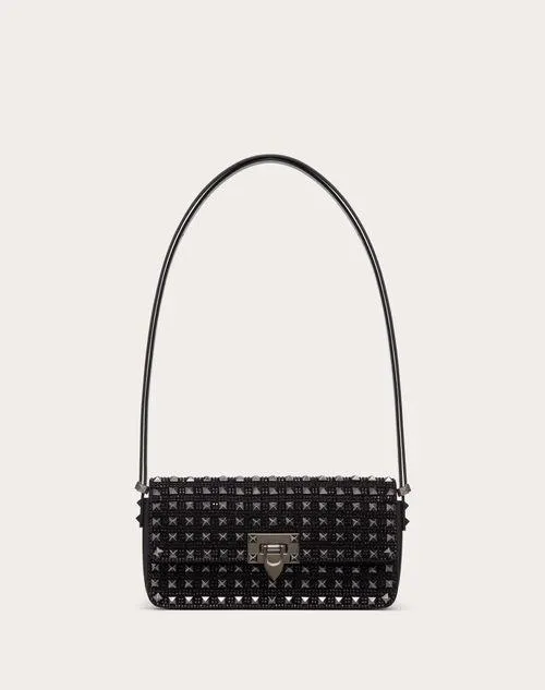 BOLSO DE HOMBRO BORDADO ROCKSTUD23 MÁS ANCHO QUE ALTO