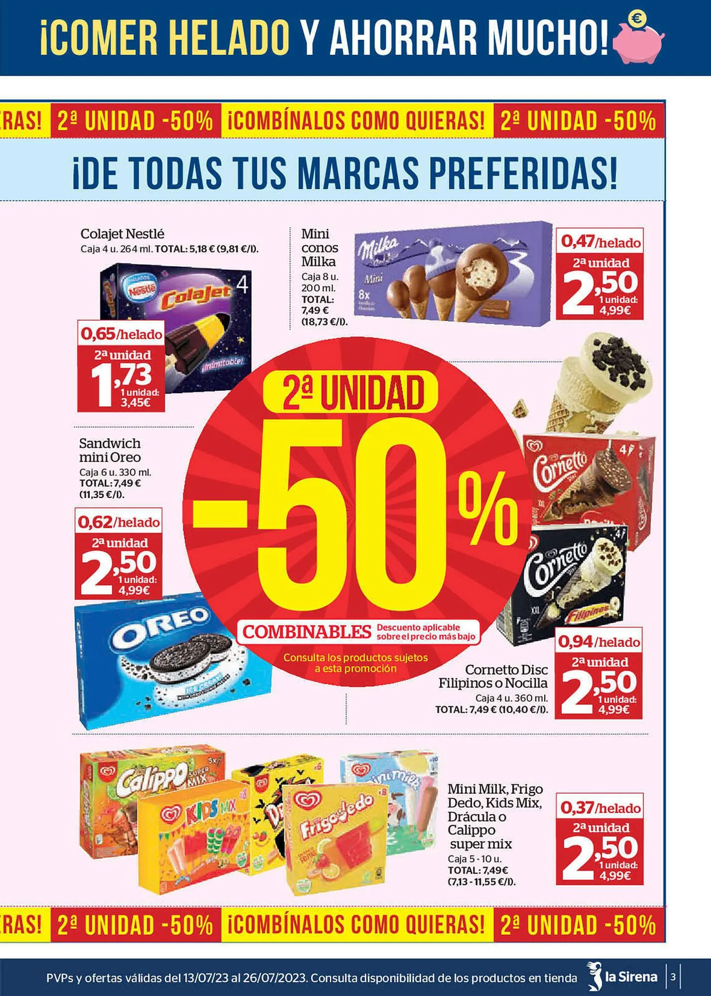 Catálogo de Folleto La Sirena 13 de julio al 26 de julio 2023 - Página 3