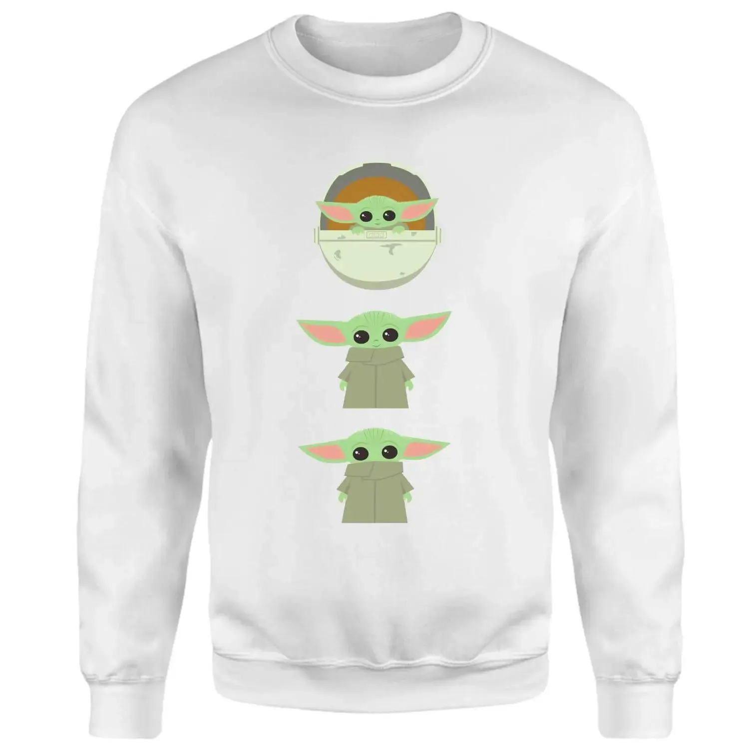 Sudadera The Child Poses de The Mandalorian - Blanco