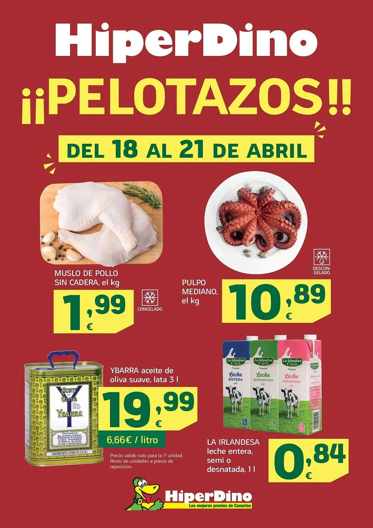 Catálogo de Folleto HiperDino 18 de abril al 21 de abril 2024 - Página 1