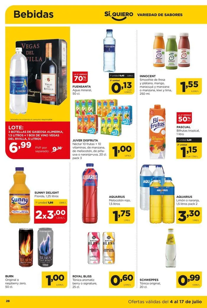 Catálogo de Catálogo Alimerka 4 de julio al 17 de julio 2024 - Página 29