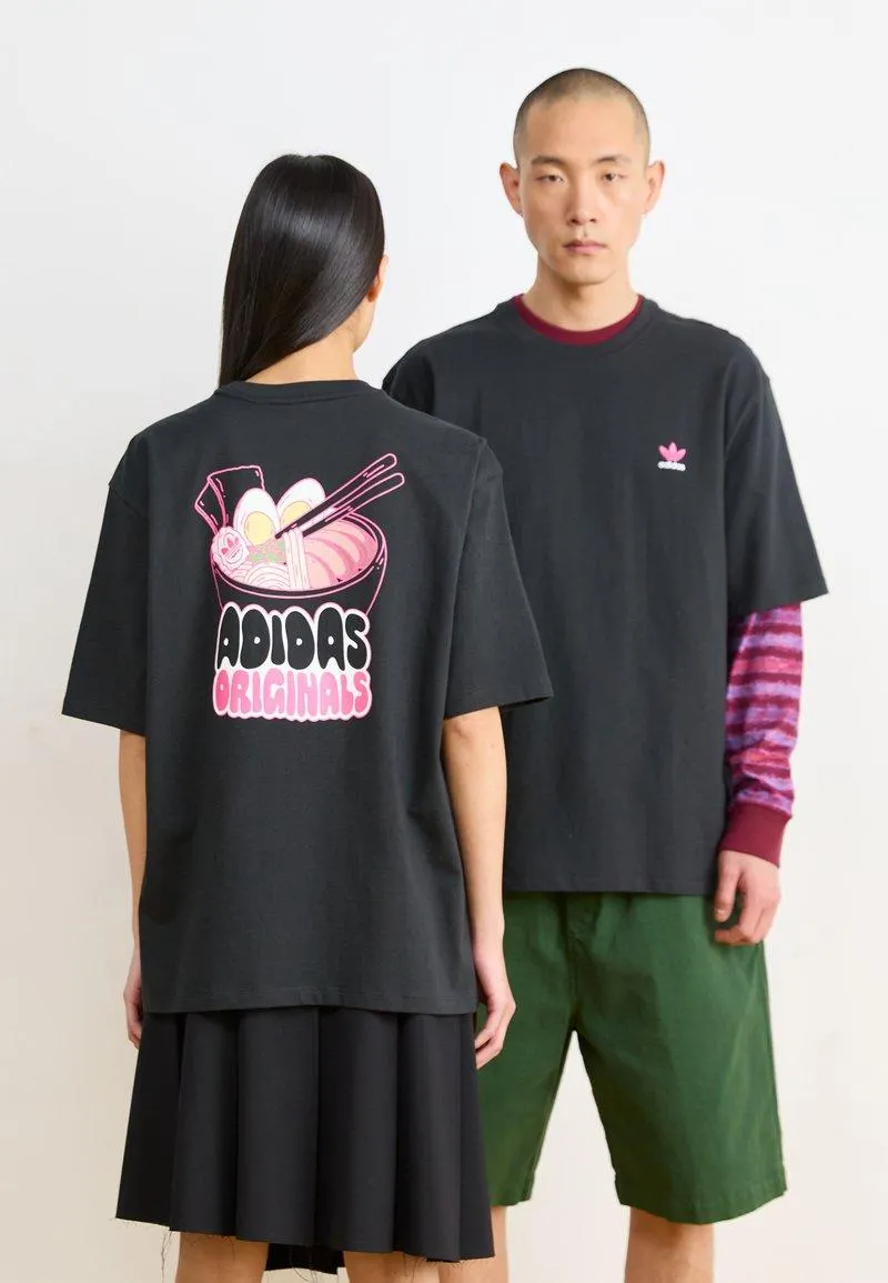 RAMEN TEE UNISEX - Camiseta estampada - black