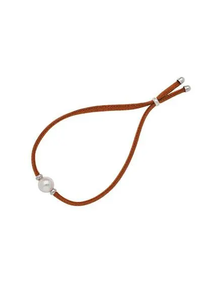 Pulsera elástica ajustable Sifnos cobre con perla
