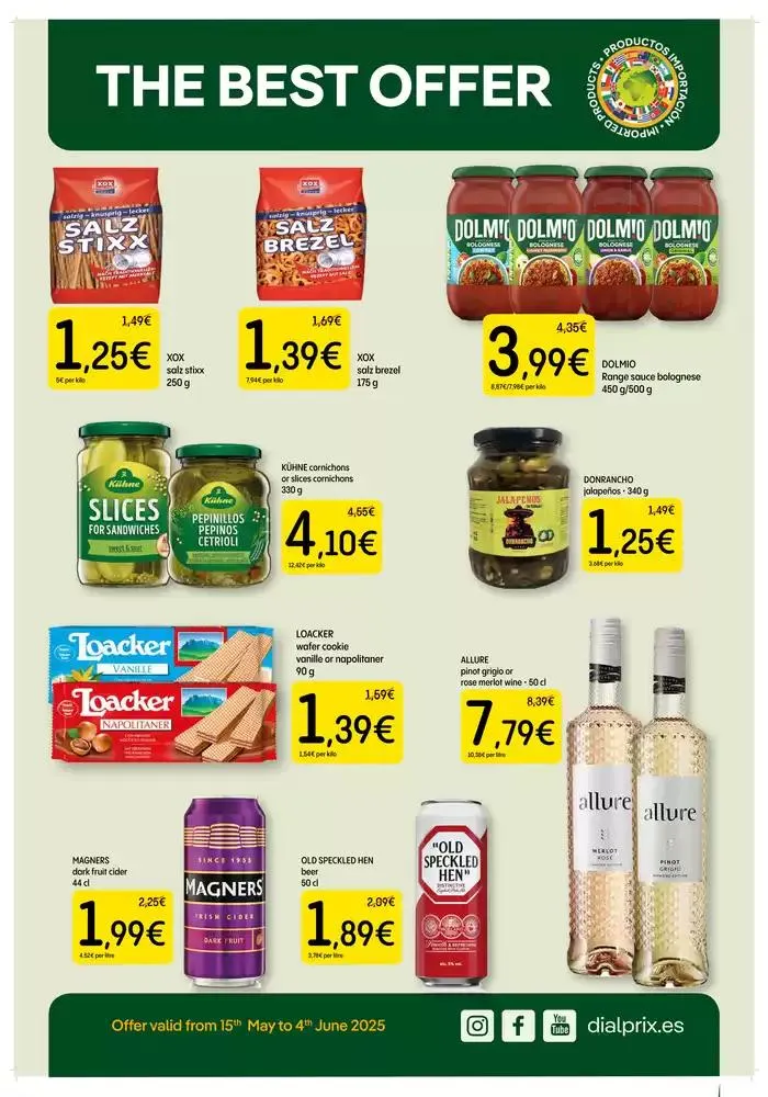 Offer valid from 15th May to 4th June - 1