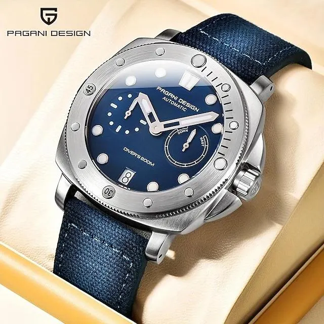 Pagani deisgn nuevos relojes para hombres movimiento hueco máquina luminosa reloj resistente al agua cristal de zafiro reloj automático reloj de acero inoxidable reloj mecánico multifunción regalo