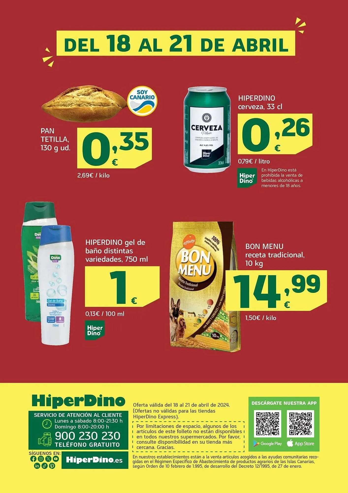 Catálogo de Folleto HiperDino 18 de abril al 21 de abril 2024 - Página 2