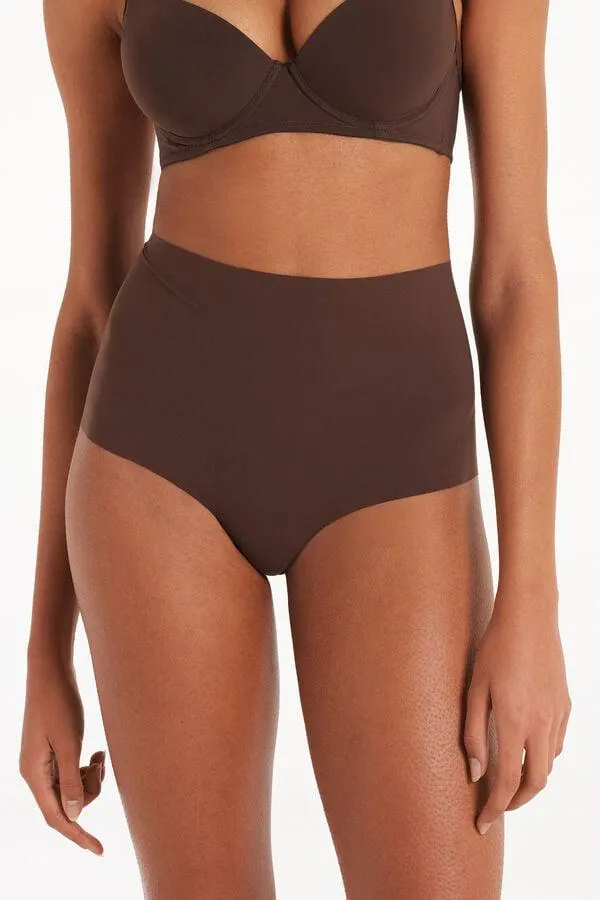 Culotte Alto De Microfibra Sin Rematar