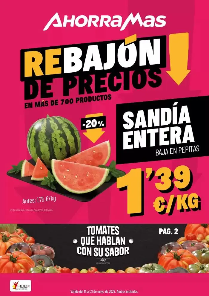 Catálogo de Rebajón de precios 15 de mayo al 21 de mayo 2025 - Página 1