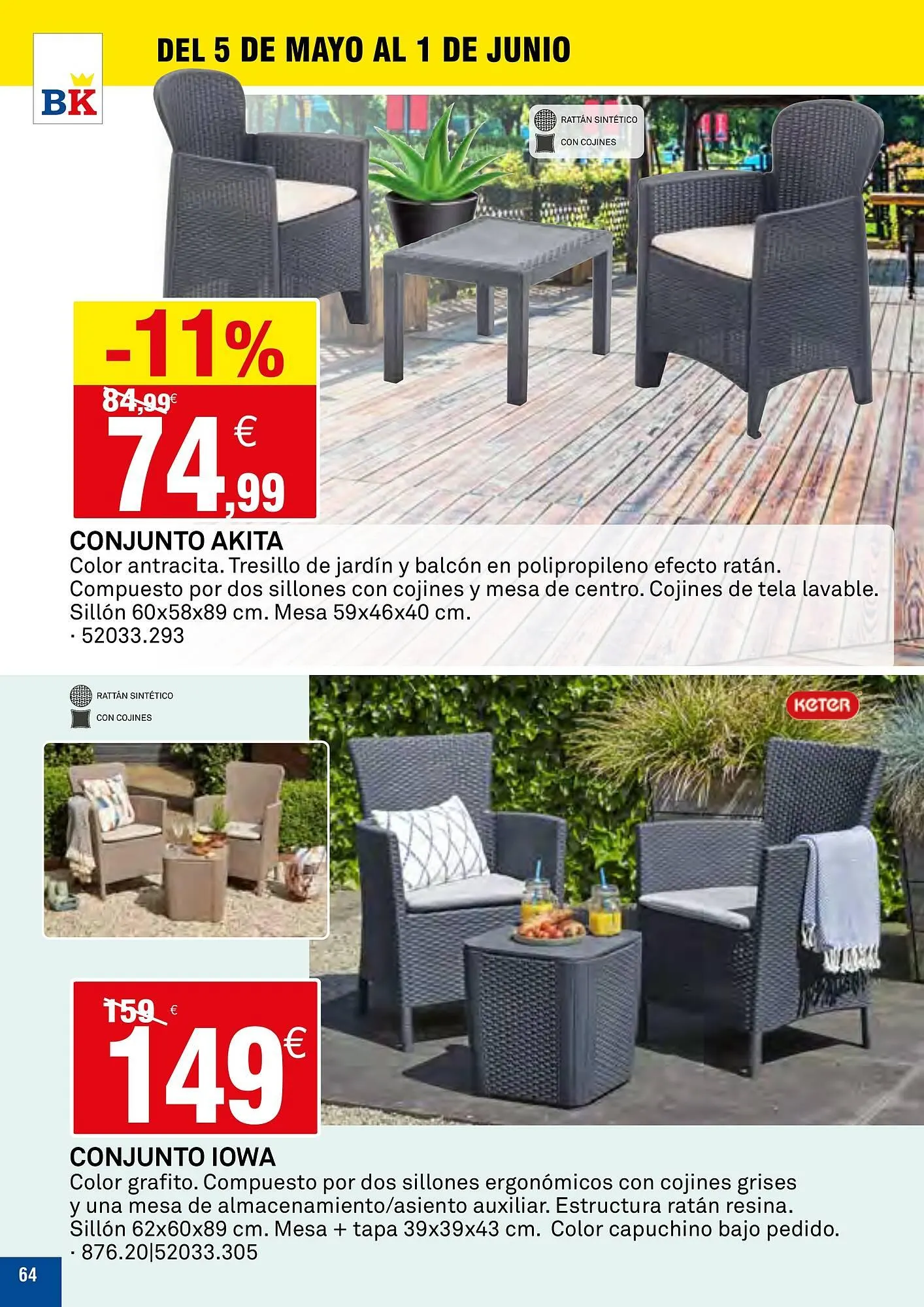 Catálogo de Folleto Bricoking 5 de mayo al 1 de junio 2025 - Página 64